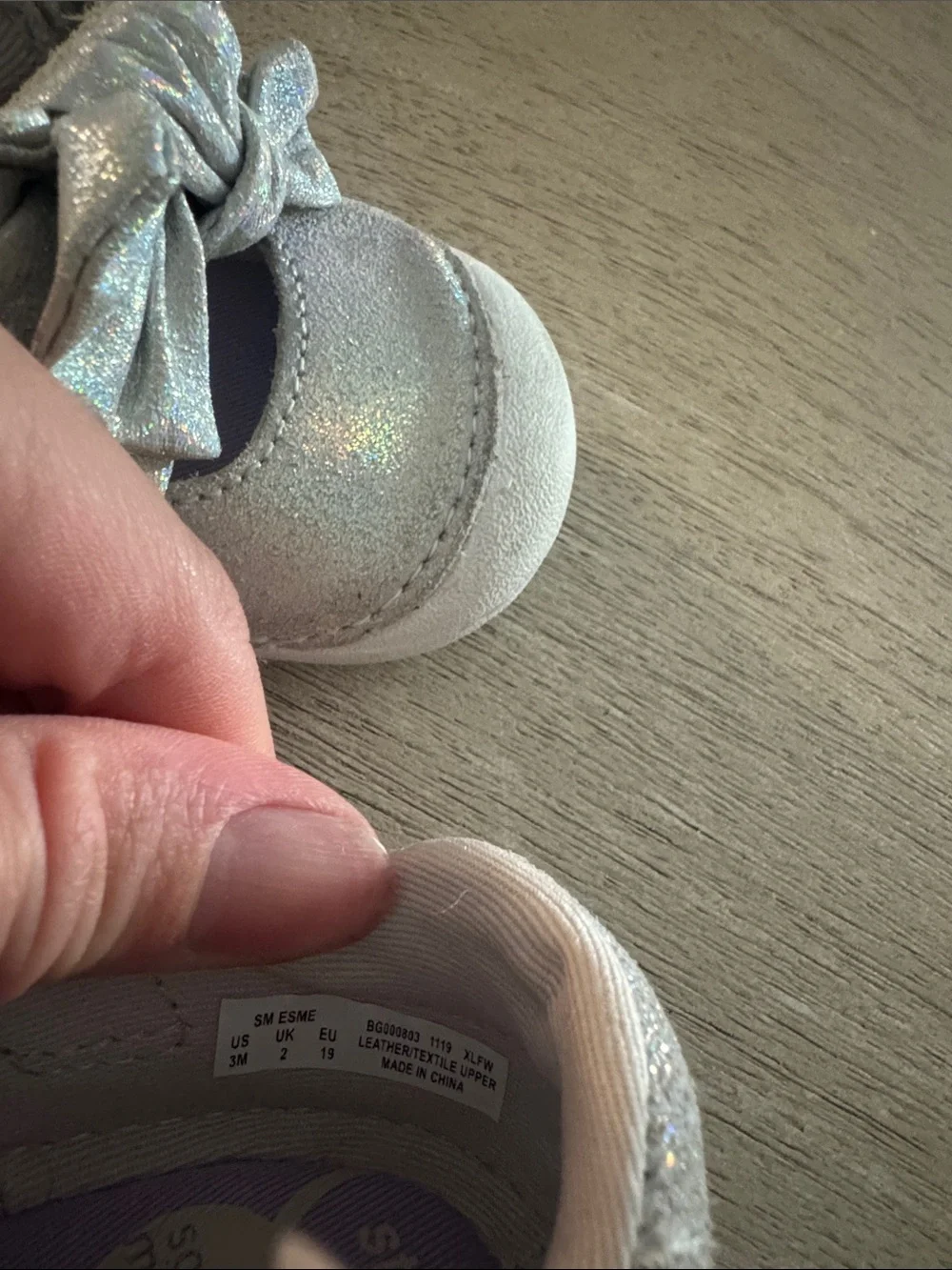 Stride Rite sparkling silver